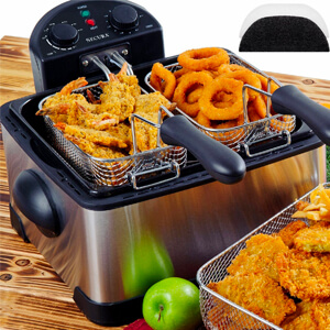 7 Secura 4.2L/17-Cup 1700-Watt Stainless-Steel Triple-Basket 