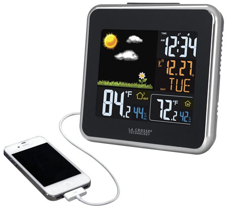 2.  La Crosse Technology 308-146 Automatic Wireless Color Forecast Station With Dew Point, Heat Index, USB Charging Port