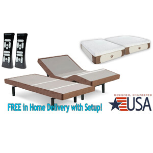 3 DynastyMattress Split King 12-Inch CoolBreeze GEL Memory Foam Mattress