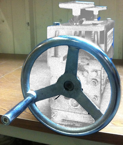 1. Large Wire Handwheel for STRiPiNATOR ® MWS-808 Wire Stripper by BLUEROCK Tools