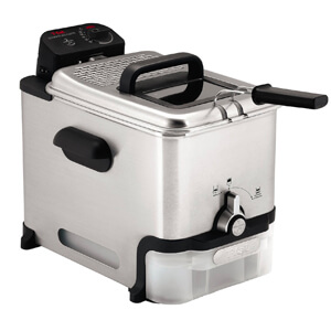 4 T-fal FR8000 Oil Filtration Stainless Steel Immersion Deep Fryer