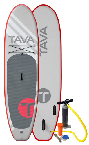7. Tava 10ft Inflatable Stand Up Paddle Board with Pump and Aluminum Paddle