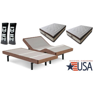 2 DynastyMattress Split King AtlantisBreeze GEL Memory Foam
