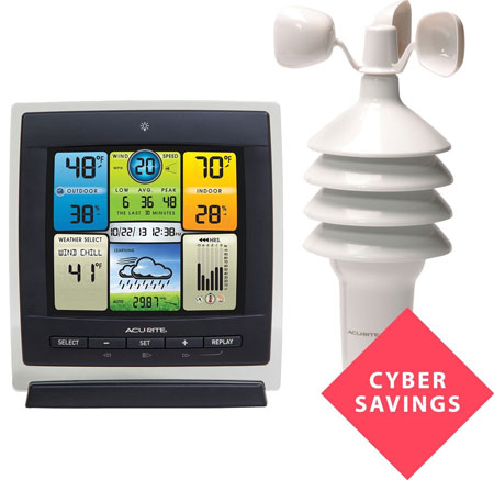 9.  AcuRite 3-In-1 Professional Weather Centre